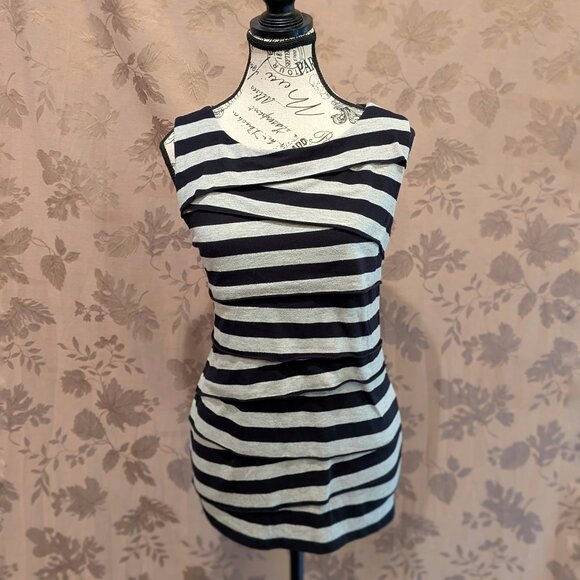 Verve Ami Tops - Verve Ami Crisscrossing Striped Sleeveless Tank Top, Size L, Gently Used! EUC